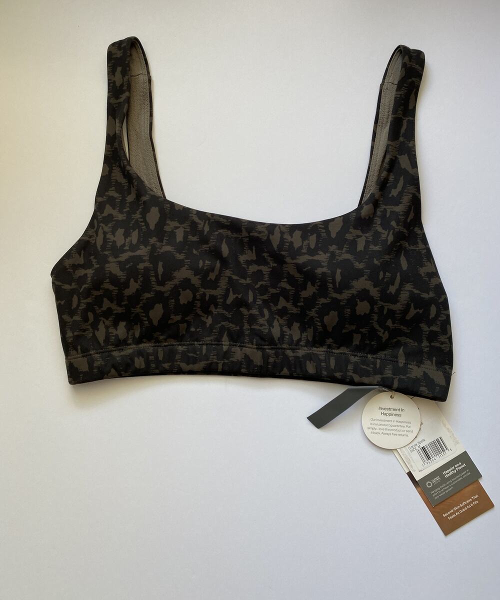 New with Tags Vuori Daily Bra - Cocoa Spots - Size Medium